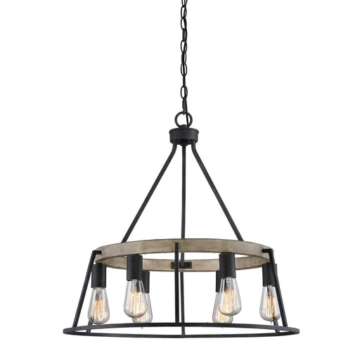 Brockton 6-Light Chandelier in Grey Ash