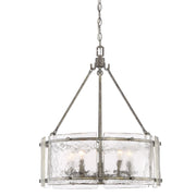 Fortress 5-Light Chandelier in Mottled Silver