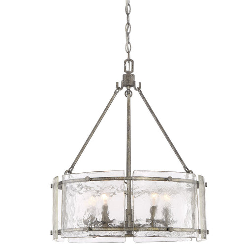 Fortress 5-Light Chandelier in Mottled Silver