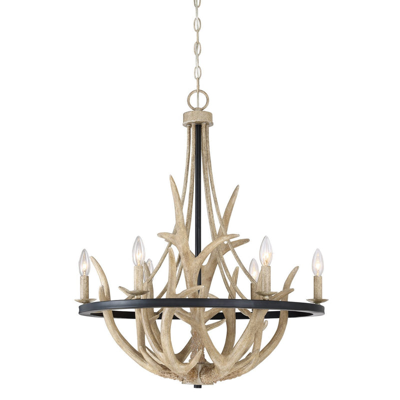 Journey 6-Light Chandelier in Earth Black