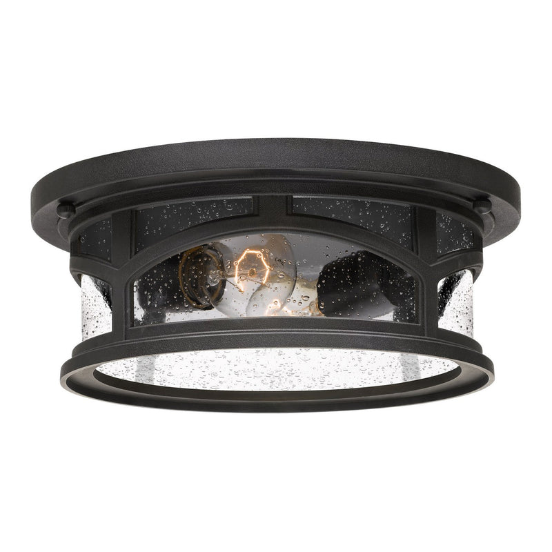 Marblehead 2-Light Outdoor Flush Mount in Mystic Black