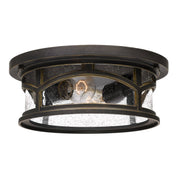 Marblehead 2-Light Outdoor Flush Mount in Palladian Bronze