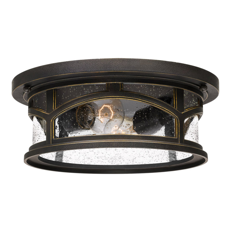 Marblehead 2-Light Outdoor Flush Mount in Palladian Bronze