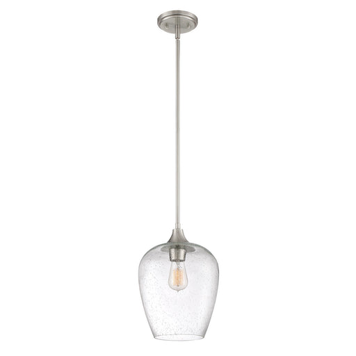 Towne 1-Light Mini Pendant in Brushed Nickel - Lamps Expo