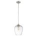 Towne 1-Light Mini Pendant in Brushed Nickel - Lamps Expo