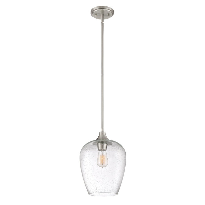 Towne Mini Pendant in Brushed Nickel