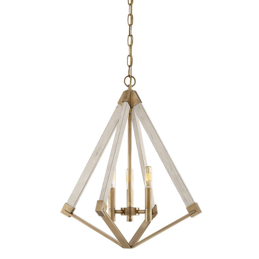 Viewpoint 3-Light Chandelier in Weathered Brass