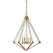 Viewpoint 4-Light Pendant in Weathered Brass - Lamps Expo