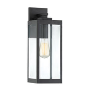 Westover Medium Outdoor Wall Lantern in Earth Black