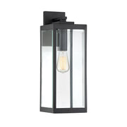 Westover Large Outdoor Wall Lantern in Earth Black