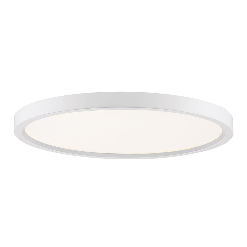 Outskirts 15" LED Flush Mount in Matte White