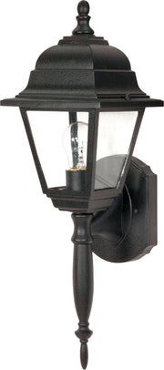 Briton Outdoor Wall Lantern in Textured Black