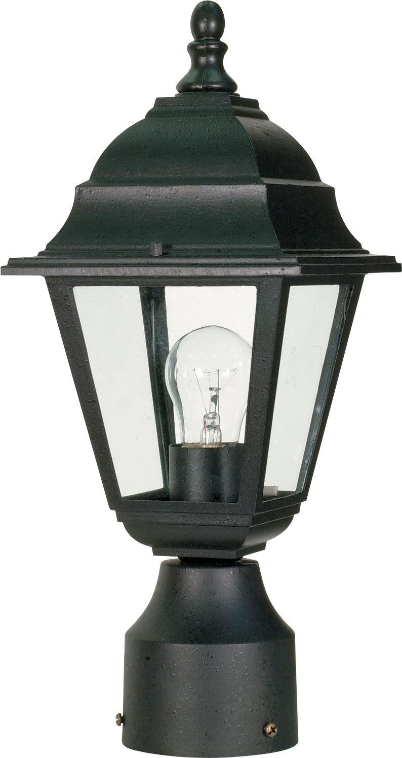 Briton Outdoor Post Light in Textured Black