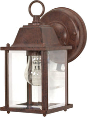 Small Colonial Outdoor Wall Lantern in Old Bronze