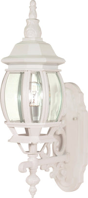 Central Park 20" Beveled Glass Outdoor Wall Lantern in White