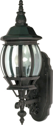 Central Park 20" Beveled Glass Outdoor Wall Lantern in Textured Black