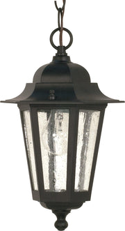 Cornerstone Outdoor Lantern Pendant in Textured Black