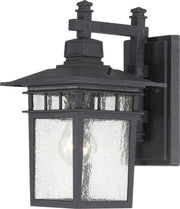 Cove Neck 11.75" Outdoor Wall Lantern in Textured Black