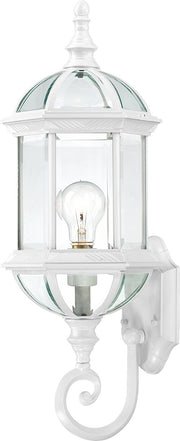 Boxwood Large Outdoor Wall Lantern in White