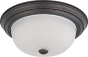 13.25" 2-Light Flush Mount in Mahogany Bronze