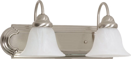 18" 2-Light Bath Vanity Light in Brushed Nickel