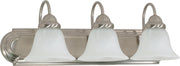 24" 3-Light Bath Vanity Light in Brushed Nickel