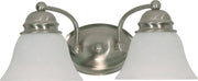 14.88" 2-Light Bath Vanity Light in Brushed Nickel