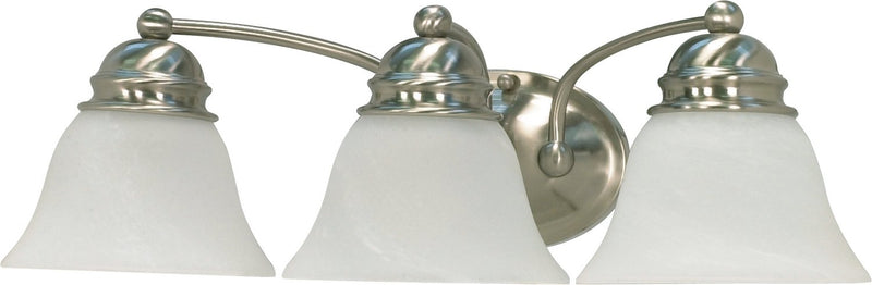 20.5" 3-Light Bath Vanity Light in Brushed Nickel