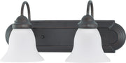 18" 2-Light Bath Vanity Light in Mahogany Bronze