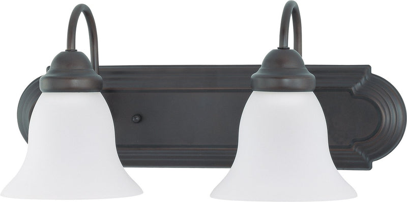 18" 2-Light Bath Vanity Light in Mahogany Bronze