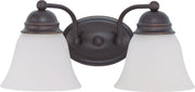 14.88" 2-Light Bath Vanity Light in Mahogany Bronze