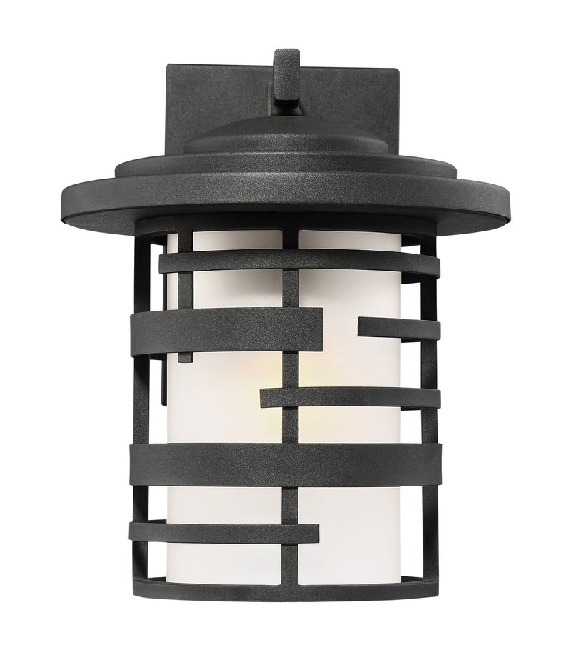 Lansing Medium Outdoor Wall Lantern in Textured Black