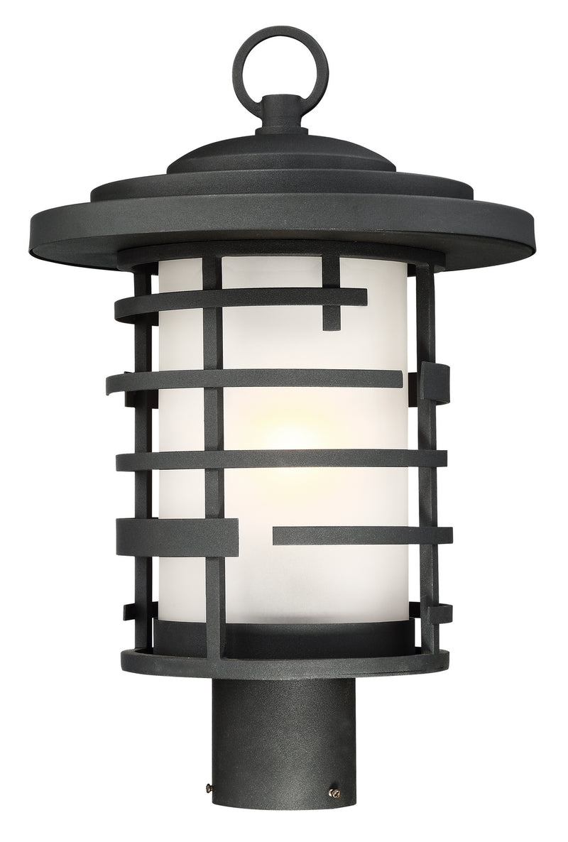 Lansing 1-Light Post Lantern in Textured Black