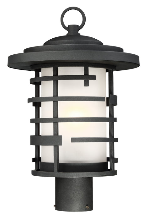 Lansing 1-Light Post Lantern in Textured Black
