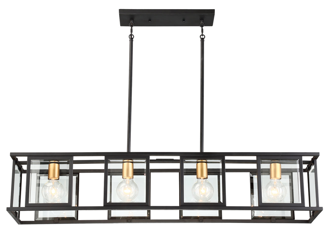 Payne 4 Light Trestle in Black