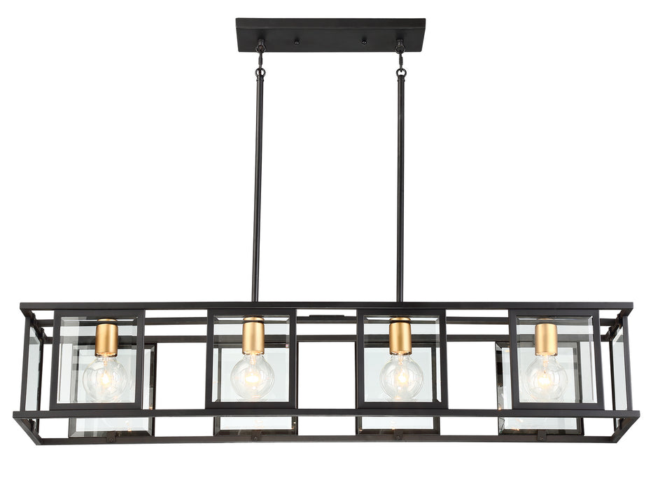 Payne 4 Light Trestle in Black