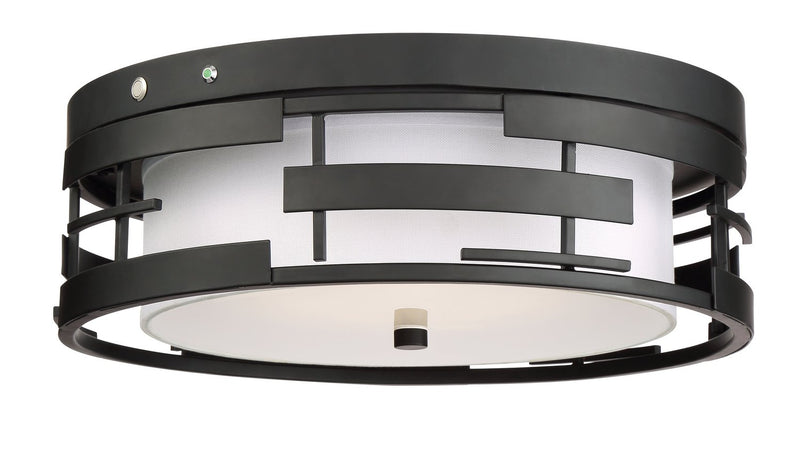 Lansing 3-Light Flush Mount in Midnight Bronze