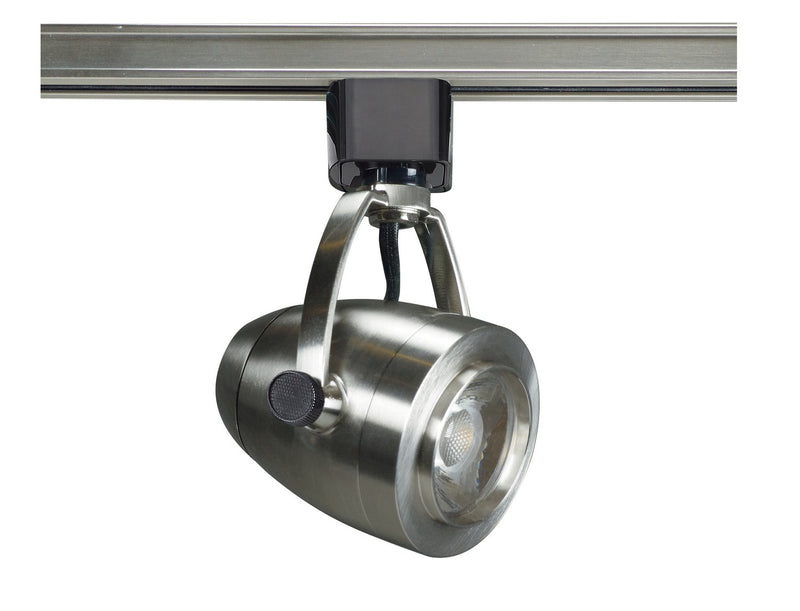 2.88" H-Type LED Track Head, 5.5" Projection in Brushed Nickel
