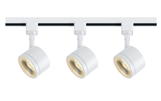 3-Light LED Track Light Kit, 3.25" Heads in White