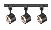 3-Light LED Track Light Kit, 3.25" Heads in Black