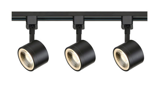 3-Light LED Track Light Kit, 3.25" Heads in Black