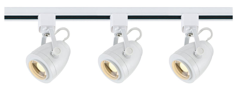 3-Light LED Track Light Kit, 2.88" Heads in White