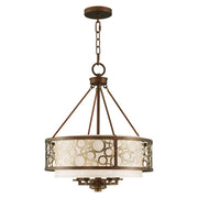 Avalon 5-Light Chandelier in Hand Applied Palacial Bronze with Gilded Accents