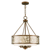 Avalon 5-Light Chandelier in Hand Applied Palacial Bronze with Gilded Accents