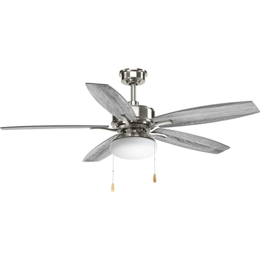 Billows 52" Ceiling Fan with Light in Brushed Nickel