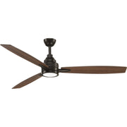 Gaze 60" Ceiling Fan with Light in Antique Bronze