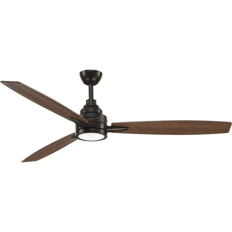 Gaze 60" Ceiling Fan with Light in Antique Bronze