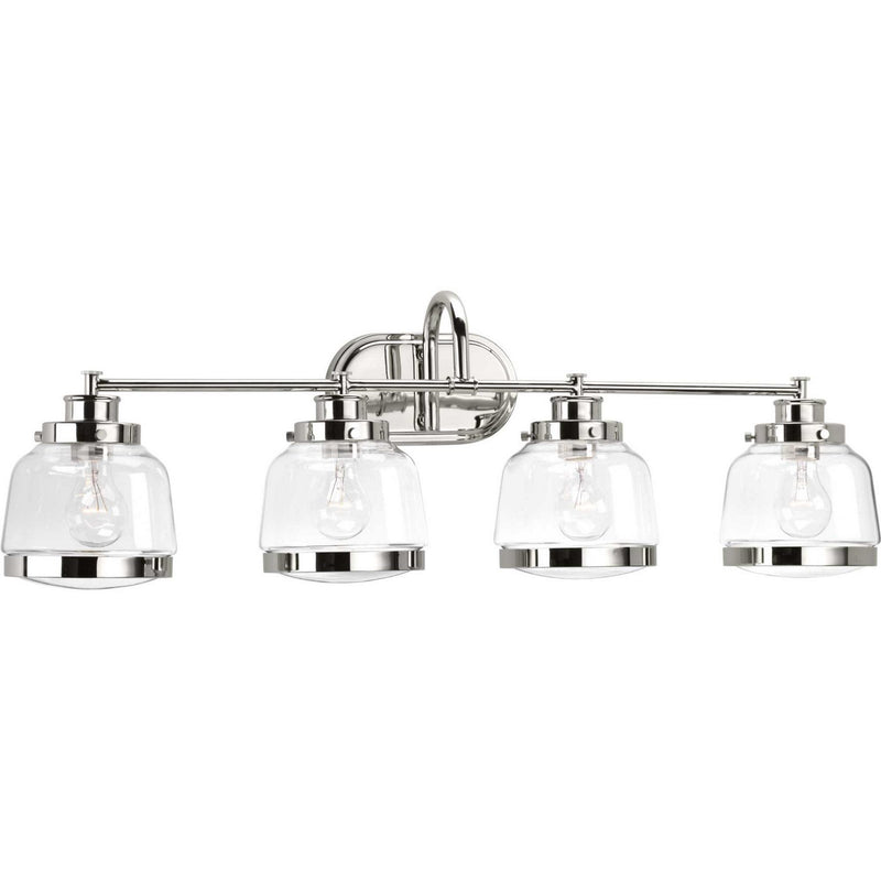 Judson 4-Light Bath Vanity Light in Polished Nickel