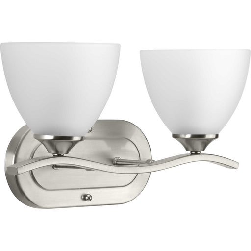 Laird Two Light Bath Bracket in Brushed Nickel