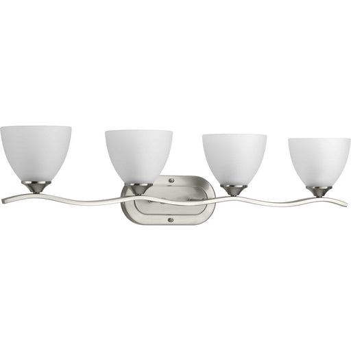 Laird Four Light Bath Bracket in Brushed Nickel